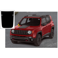 2015 -17 Jeep Renegade Hood Blackout Decal - Matt Black