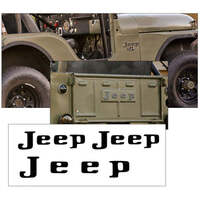 1972-74 Jeep CJ 3pc Body Letter Kit