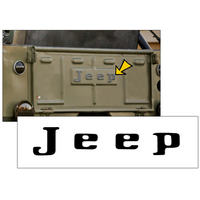 1972-74 Jeep CJ Tailgate Letter Kit - Gloss Black