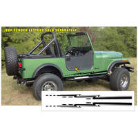 Jeep Flare Side Stripe Kit - Black