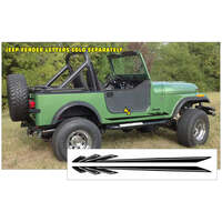 Jeep Spike Side Stripe Kit - Black