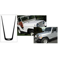 Jeep U Shaped Center Hood Stripe Only - Black