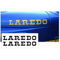 Jeep Laredo Hood Decal Set (Size 325 Tall x 26" Long) Black