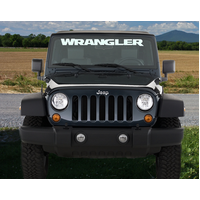 Jeep Wrangler Windshield Decal (3" x 37") Gold Metallic