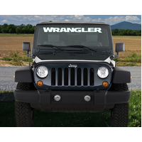 Jeep Wrangler Windshield Decal (3" x 37") Yellow