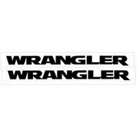 2007-12 Jeep Wrangler JK Wrangler Fender Decal Set (Size 8" Tall x 10" Long) Gloss Black