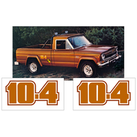 1978 Jeep J10 10-4 Decal Set Paint Stencil