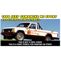 1986 Jeep Comanche MJ Sportruck Custom Paint Stencil Kit