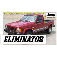 1988-92 Jeep Comanche MJ Eliminator - Pin Stripes - Silver Metallic