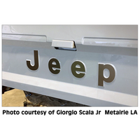 1986-92 Jeep MJ Comanche Pick-Up Tailgate Decal - Gold Metallic