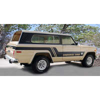 1981-83 Jeep Cherokee Chief SJ Side & Tailgate Stripes - Matt Black