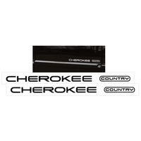 1998 Jeep Cherokee XJ Country Door Decal Set - Size 7/8X 17") Black