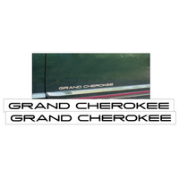 1995 Jeep Grand Cherokee ZJ Door Decal Set (Size 5/8 Tall x 16 3/8" Long) Black