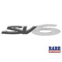 Bootlid 'SV6' Badge For Holden Commodore VE VF Sedan