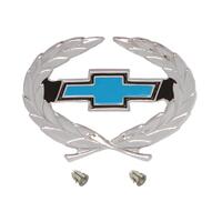 Wreath Blue Bowtie Badge for Holden HQ Export Chevrolet