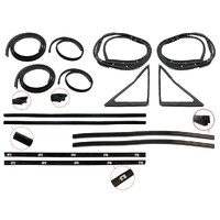 Ford Falcon XR XT XW/Fairlane ZA-ZC Door Rubber Kit - Front