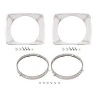 Headlight Rim Kit - Inner/Outer/Left/Right for Holden HJ HX HZ Belmont kingswood