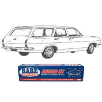 Body Rubber Kit for Holden HR Wagon Premier Special - Maroon