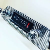 1963-65 Chrysler Valiant AP5/AP6 Tungsten-Series Bluetooth AM/FM DAB/DAB+ Radio Assembly - Chrome/Ivory Buttons