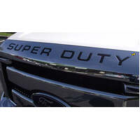 2008-16 Ford F250/350/450 'Super Duty' Grilel Embossed Letters - Black Reflective