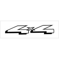 4X4 Decal (25 x 12") Black