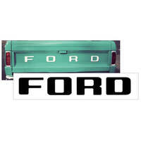 1980-89 Ford Ranger Stepside/Flareside Tailgate Decal (Approx Size: F= 26" x 38") Black Reflective