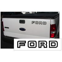 1992-95 Ford F150 Ford Tailgate Decal Kit (Size 275" x 1575") Black Reflective