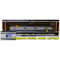 1973-79 Ford F100/F250/F350/Ranger Trim Panel Letters (Approx F = 15" Tall x 35" Long) Matt Black