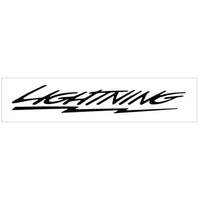 Ford Lightning Decal (Each / 225" Tall x 14" Long) Black Reflective