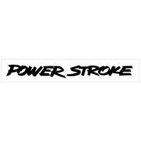 Power Stroke Windshield Decal (4.75" Tall x 42" Long) Gold Metallic