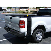 2005-06 Ford F150 Vertical Bed Stripe Kit w/o Logo Or Designation - Black