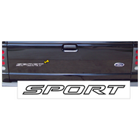 2000-05 Ford Ranger Sport" Tailgate Decal (1-1/8" Tall x 12" Long) Silver Metallic