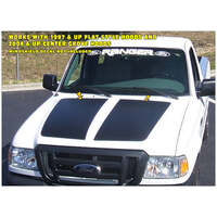 2004-11 Ford Ranger Hood Stripe Kit - Black