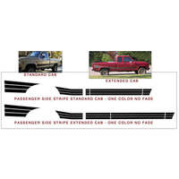 1987-88 Ford Ranger STX (High Rider) Side Stripe Kit - Black