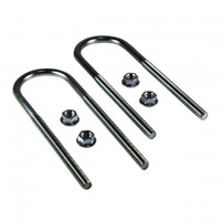 U Bolts 14mm Round with Nuts - 75mm - Pair