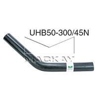 Low-Pressure Fuel & Oil 45° Universal Hose Bend - 50mm (2") ID x 300mm x 300mm Arm Lengths SAE J30R6 - Nitrile Rubber