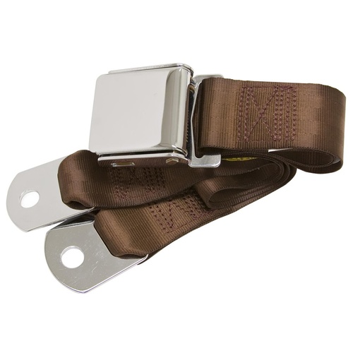 Universal Seat Belt with Chrome Aviation Style Buckle 60