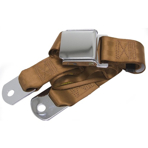 Universal Seat Belt with Chrome Aviation Style Buckle 60